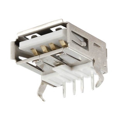 40-700-00100_usb_buchse_a_print-2015 USB Buchse Version --A-- print 90grad Platineneinbau USB-A Platinenbuchse PCB