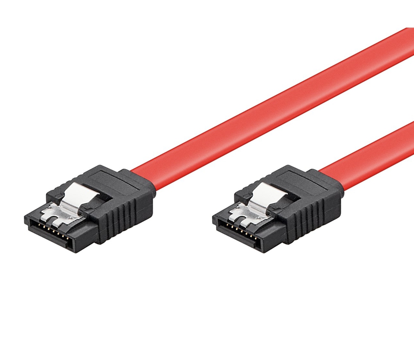 SATA Kabel 50cm SATA2 Kabel mit Lasche Metallclip