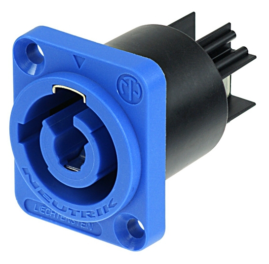 39-864-00120-TE-2012 PowerCon Einbaubuchse A-Blau bis 250Vac 20A Netzbuchse D-Type Einsatz