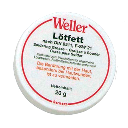 44-794-00020-weller-lettfett Lötfett Lötpaste 20gramm zum verlöten von Elektronikbauteilen nach DIN8511