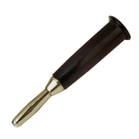 4mm Bananenstecker Schwarz Hartplastik Serie-4