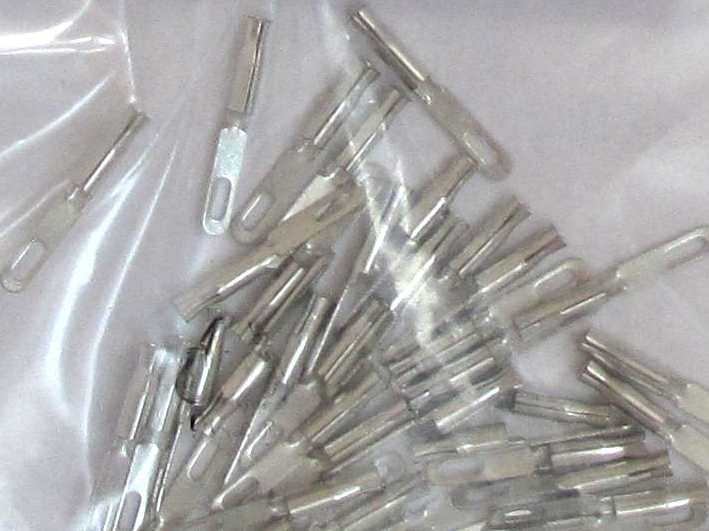 1mm Federstecker vernickelt verzinnt -- 1000-er Pack --