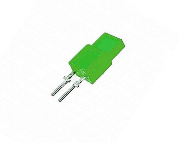 Symbol LED 5x2mm Grün rechteckig zB für Balkenanzeige VU-Meter usw