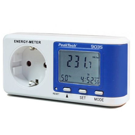 90-798-01098-P9035-2014 Energiekosten Messgerät P9035 Stromkosten einfach erfassen mit einem Zwischenstecker