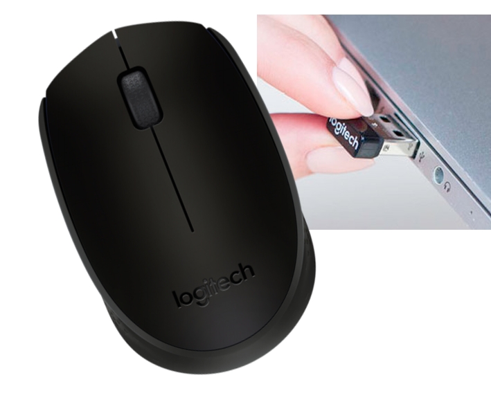 Logitech_Funkmaus_61-879-01731 Funkmaus Logitech Wireless M171 Maus Blau mit Nano USB Empfänger