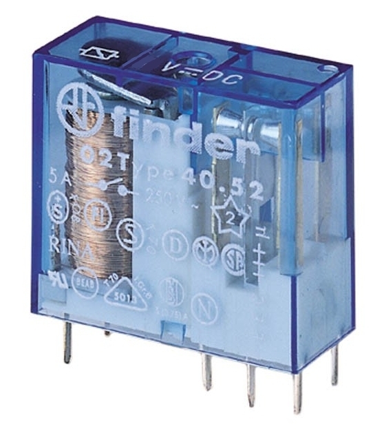 12V-Relais-mit-2-Wechsler-47-826-00017 12V Relais DC Spule 2xUM 2xWechsler je 8A 250V 4052