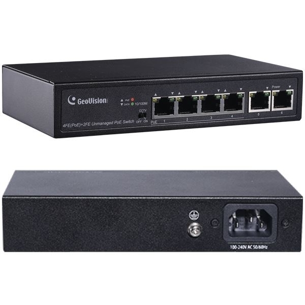 LAN RJ45 PoE Switch 6-Port davon 4xPoE APOE400