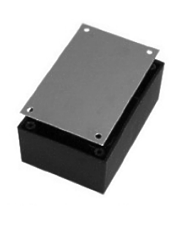 gehaeuse-mit-metalldeckel-52-625-00670 Gehäuse Kunststoffgehäuse mit ALU Deckel 83x53x29mm Schwarz