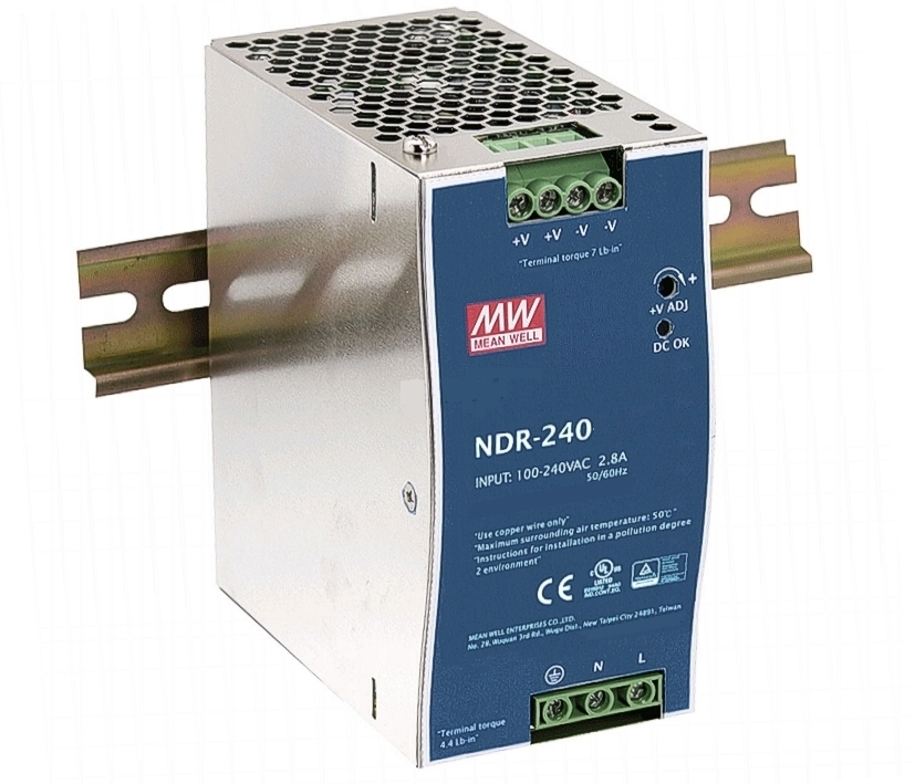 24V_10A_Netzteil_Hutschiene_93-808-01571_B01 24V Netzteil 240W max 10A für DIN Hutschiene In 85-264V