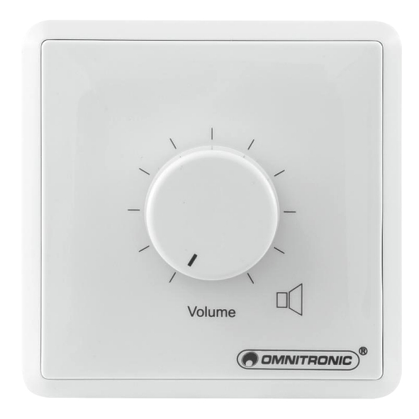 unterputz-Lautstaerkeregler-43-891-00390 ELA 100V Lautstärkeregler UP 5/10W Weiss