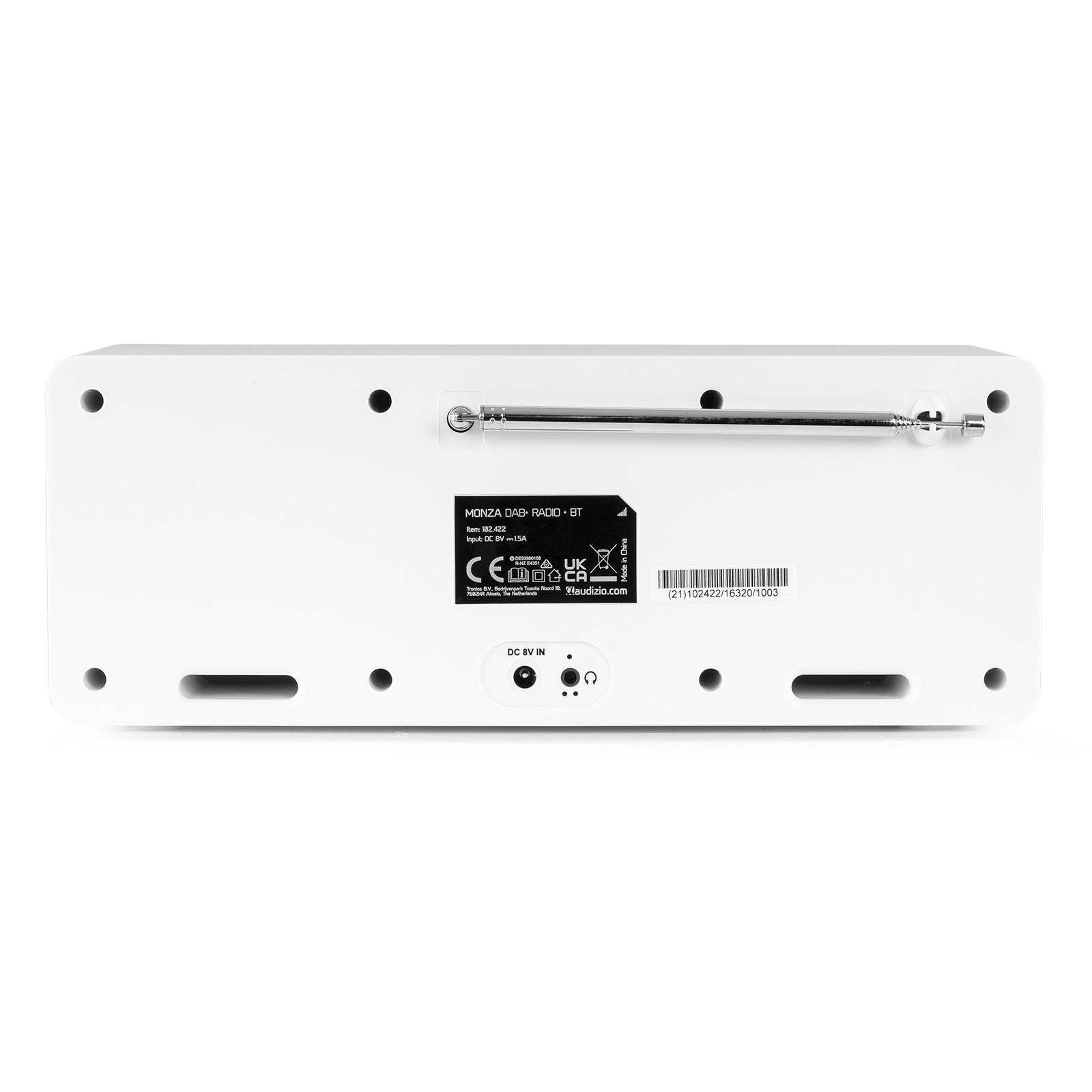 Musikanlage mit Bluetooth Radio DAB+ UKW Wecker 50Watt Musikleistung Weiss