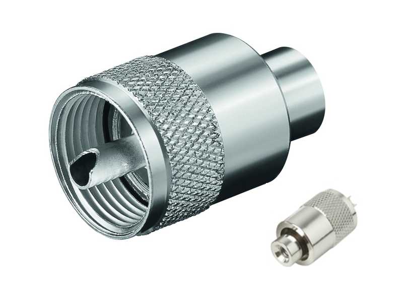 PL259 Stecker PL259-6 für 6mm Kabel UHF-Stecker Lötversion für RG58 RG59 Koax