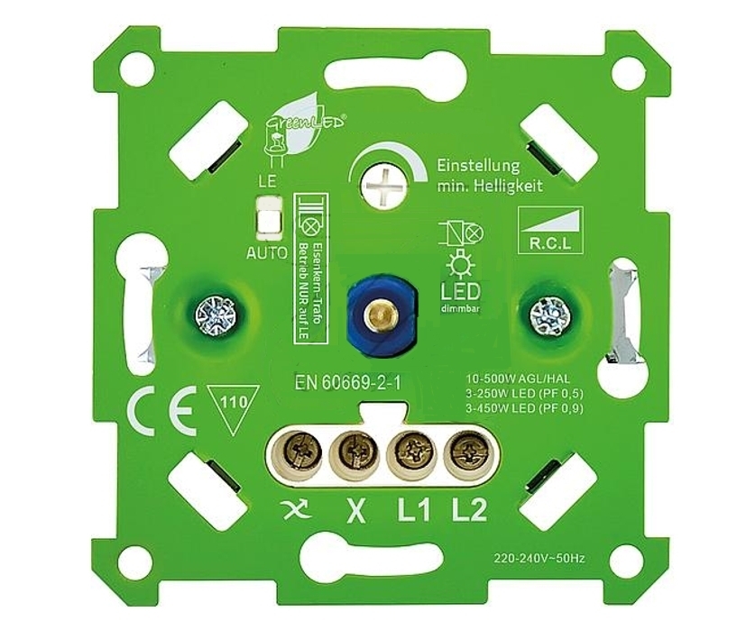 LED Dimmer mit Automatik Unterputz UP 230V bis 450W pas zu GIRA Jung BJ