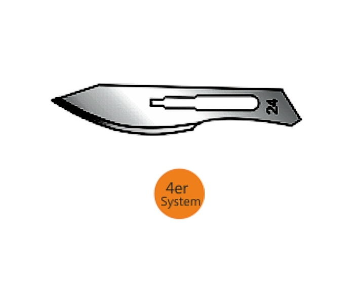 97-905-01720_Scalpellklinge_Nr24_Serie4 Messer Skalpellklinge Nr24 zur Serie-4 nur zu 97-905-00720
