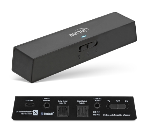 Bluetooth_Sender_Emfaenger_BT5_79-224-03930_B02 Bluetooth Empfänger Sender Stereo Cinch 3,5mm Klinke Toslink Multipoint-Streaming