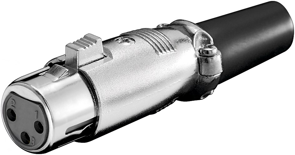 3po-xlr-kupplung-39-852-00090 3pol XLR Kupplung mit Verriegelung
