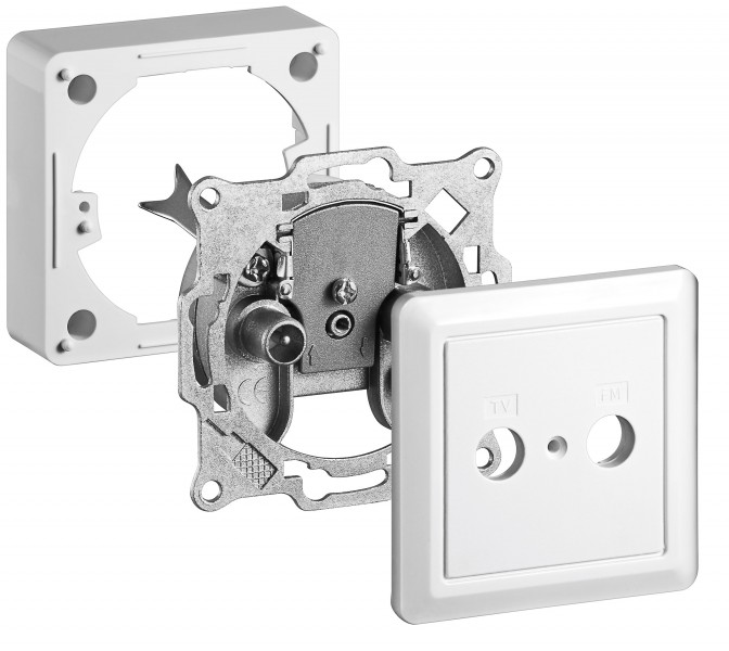 TV-Dose-Kabelfernseh-78-306-00015 TV Dose Antennendose Kabelfernseh Aufputz Dose