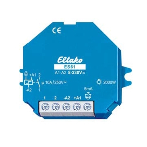 Relais Bistabil 12V 24V 230V Stromstoss 1-EIN bis 10A 250V Eltako ES61