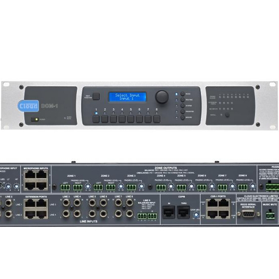 88-404-08000_2ss15_01 8x8 Audio Matrix Multiroom Zonen Steuergerät DCM1 RS232