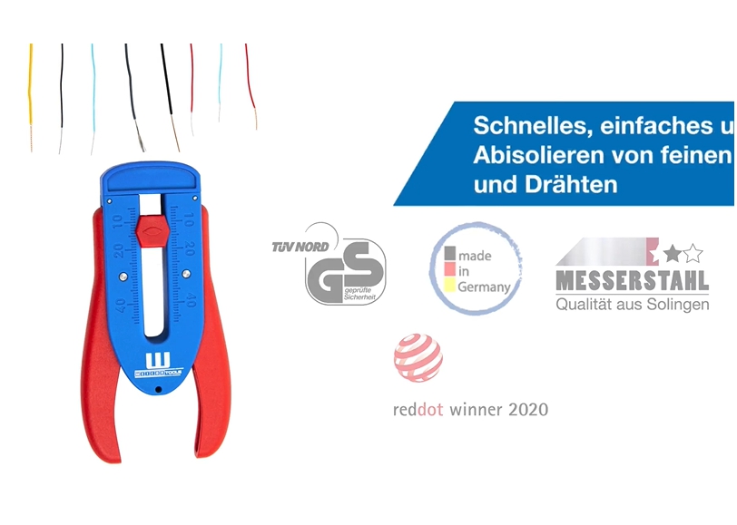 Abisolierzangen für Drähte und Litzenkabel 0,16 - 0,8mm Abisoliermesser Entmanteler