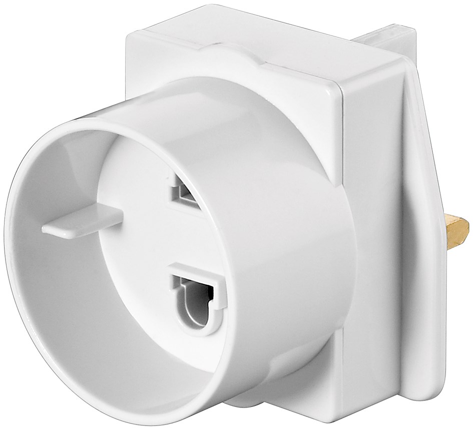 England-UK-GB-Reiseadapter-auf-2pol-Steckdose-41-679-00075 Reiseadapter England UK GB British Emirates 2pol Stecker auf Schutzkontakt