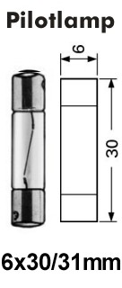 Glühlampe Pilot-Lampe 6x 31mm 12V 0,10A 1,2W