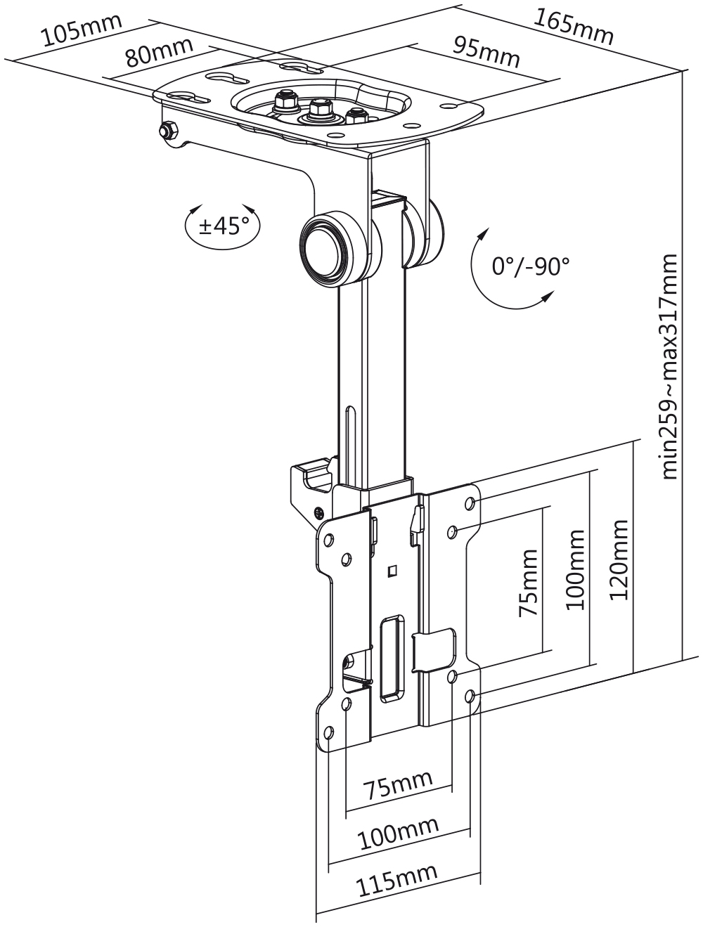 Klapp_Deckenhalter_Flachbildschirm_85-770-00585_ZG