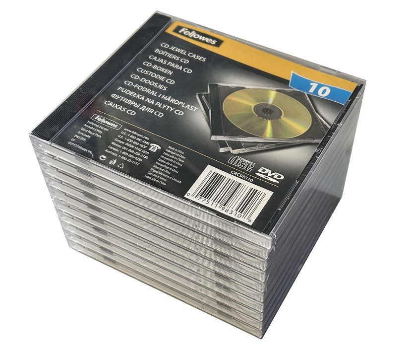 CD Hülle Leerhüllen 10er Pack Neutral schwarzem Tray CD Hülle Leerhüllen 10er Pack Neutral schwarzem Tray