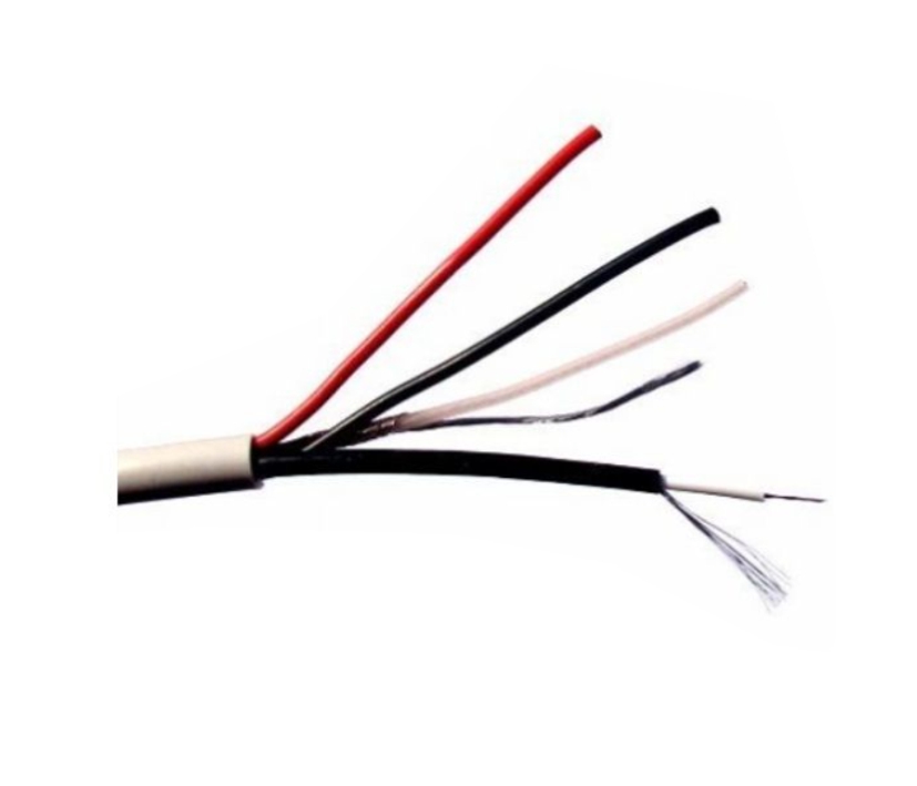 13m Koax-Multikabel 2xKoax + 2x0,75qmm Restposten Rest aus Rollenware Grau