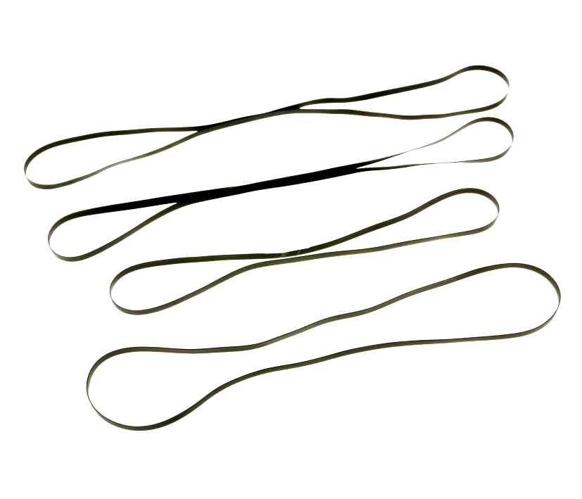 SET mit Flachriemen für Plattenspieler 4-teilig 158mm 185mm 195mm 205mm