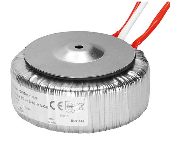 12V_200VA_Trafo_43-890-00133 12VAC Ringkerntrafo 12V Trafo 200VA 1x12V 17,39A
