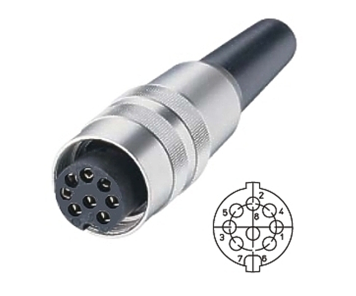 8pol_DIN_Kupplung_KV81_39-855-07280_B2020 8pol DIN Kupplung Metall mit Schraubverschluss V-81