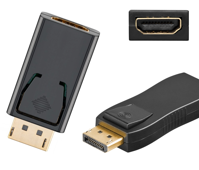 Medienkonverter Adapter DisplayPort auf HDMI Buchse - DP to HDMI