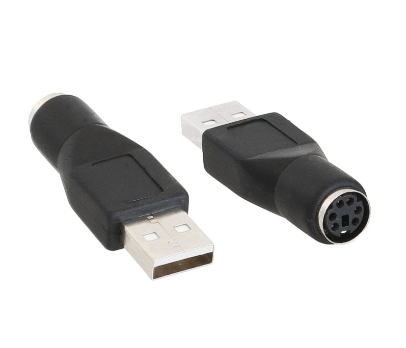 53-682-00295_PS2_auf_USB PS2 Adapter USB auf PS2 Buchse